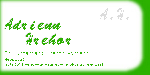 adrienn hrehor business card